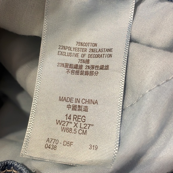 LEVIS 510 DISTRESSED SKINNY JEANS - Picture 7 of 7